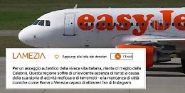 Il post di Easyjet  scatena la polemica: «La Calabria terra di mafia»