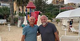 Anche l'allenatore di calcio, Serse Cosmi, stregato dalla Scala dei Turchi