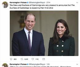 Kate e William d'Inghilterra saranno di nuovo genitori: in arrivo terzo figlio