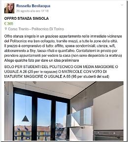 Annunci web, a Torino affitto solo a terroni cervelloni