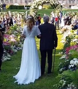 Le nozze vip di Filippa Lagerback e Daniele Bossari nella villa da sogno