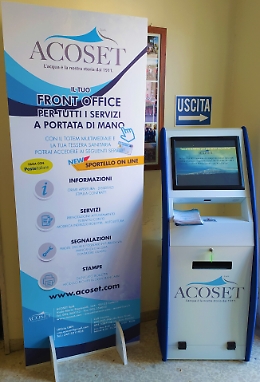 Tutti i servizi Acoset in Totem Multimediale a Nicolosi