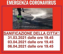 Coronavirus, tre giorni di sanificazione di tutto il territorio di Palma di Montechiaro
