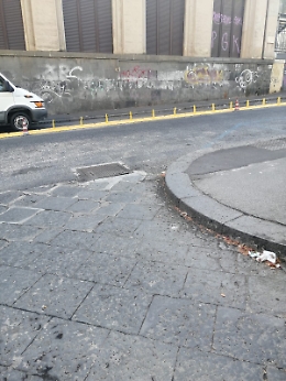 Catania: ricomparso il cordolo in via Sant'Euplio