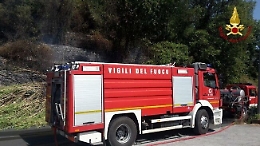 Appiccato il fuoco al bosco di Villa Genuardi: è doloso