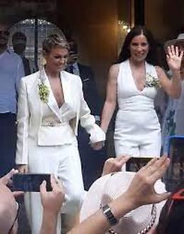 Francesca Pascale: &laquo;Via dall'Italia se i sovranisti vincono le elezioni&raquo;