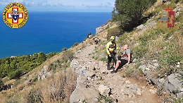 Cefalù, principio di infarto per un turista canadese durante una escursione: soccorso e salvato
