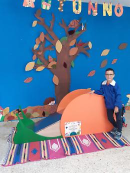 Lo scivolo a forma di "babbaluci" di Matteo diventa un oggetto di design