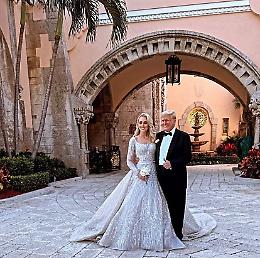 Trump porta all'altare la figlia Tiffany: un matrimonio da un milione di dollari