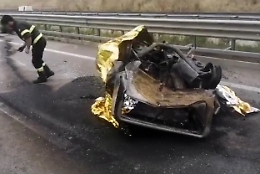 La Panda, le lamiere contorte e due morti carbonizzati: scenario da incubo lungo la SS 640