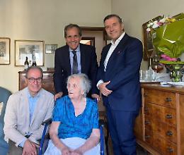 Festa per la catanese più longeva: nonna Santa Fiducia ha compiuto 108 anni. Gli auguri del sindaco Trantino