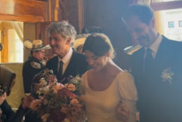 Fiorello, le nozze aristocratiche di Olivia Testa: all'altare con i due papà