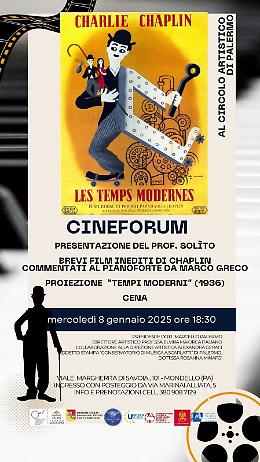 Circolo Articolo Città di Palermo: al via Musica e Cinema con l’arte di Charlie Chaplin