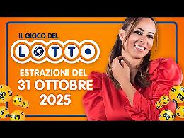 Lotto, 10eLotto e Superenalotto: le estrazioni e le quote del 31 ottobre 2025