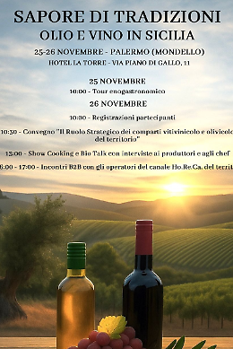 Palermo: olio e vino in prima linea per la crescita della Sicilia