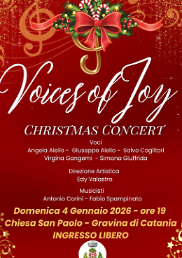 Domenica 4 gennaio a Gravina di Catania: tre eventi tra solidariet&agrave; e musica