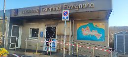 Incendio al molo di Favignana nella notte di Ferragosto: Welcome Terminal inagibile, attivit&agrave; portuali regolari