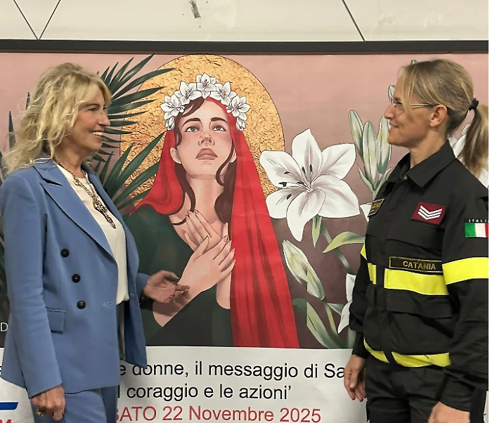 La metro di Catania si mobilita per dire no alla violenza: Sant'Agata al centro della campagna