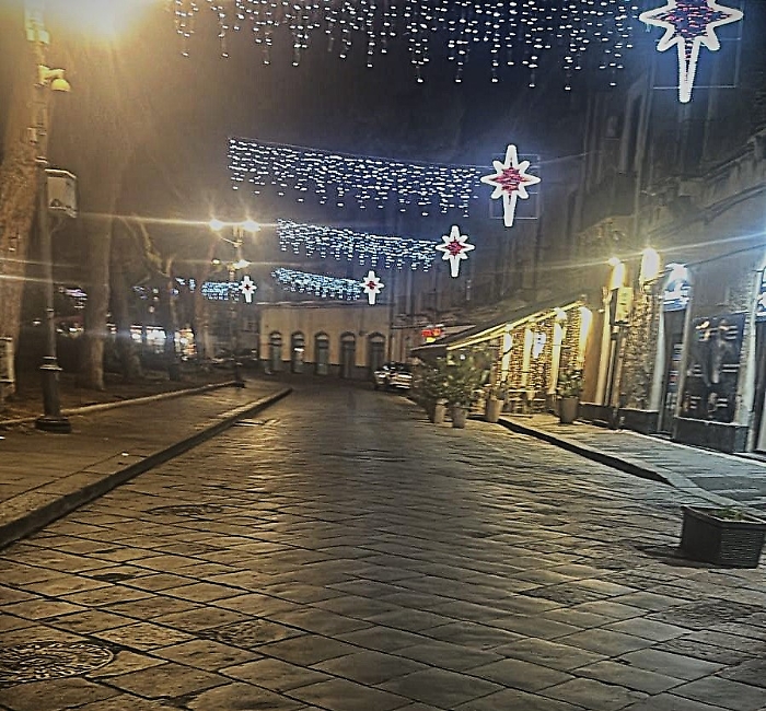 Castello Ursino, sotto l'albero le polemiche sulla pedonalizzazione. I commercianti: «Si riapra la strada, il sindaco ci incontri»