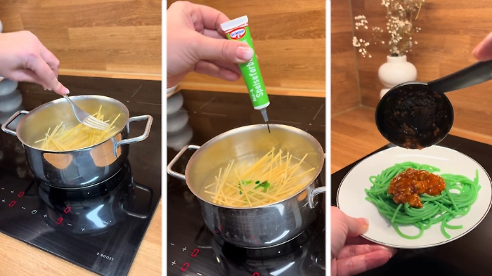 Spaghetti “Grinch”: la pasta che si tinge di verde conquista i social (e la tavola di Natale)