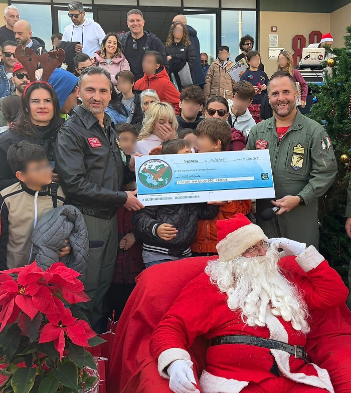 Aeronautica Militare, il 41&ordm; Stormo di Sigonella al fianco dei pi&ugrave; piccoli per la solidariet&agrave; e la beneficenza 