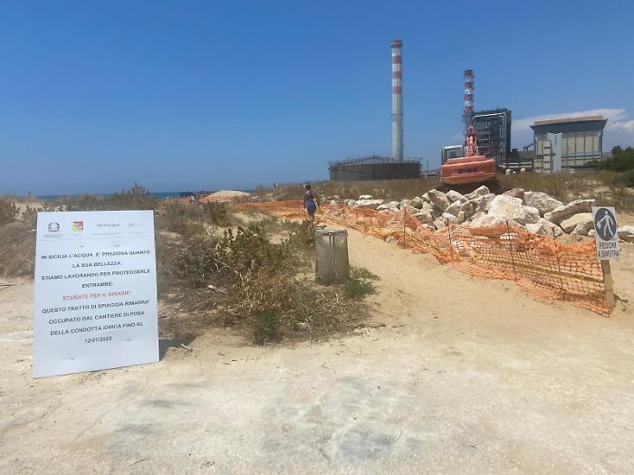 A Marinella un dissalatore "provvisorio" che rischia di restare per sempre: Mare Nostrum non ci sta, appello a Mattarella, Meloni e Schifani