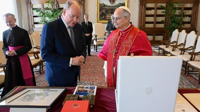 Il principe Alberto di Monaco da papa Leone in Vaticano