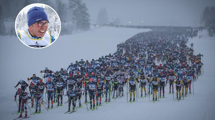 Il catanese Salvino Signorello tra gli oltre 14.000 sciatori che hanno tagliato il traguardo della mitica Vasaloppet