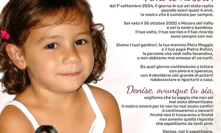 Scomparsa Denise, l'accorato appello dei genitori: "Non smetteremo mai di cercarti"